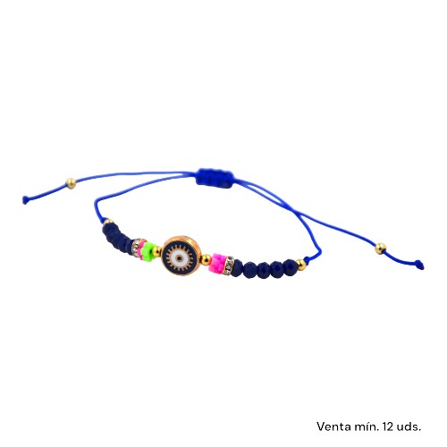 Pulsera Hilo Ojo Turco Colores Acero E5797-20