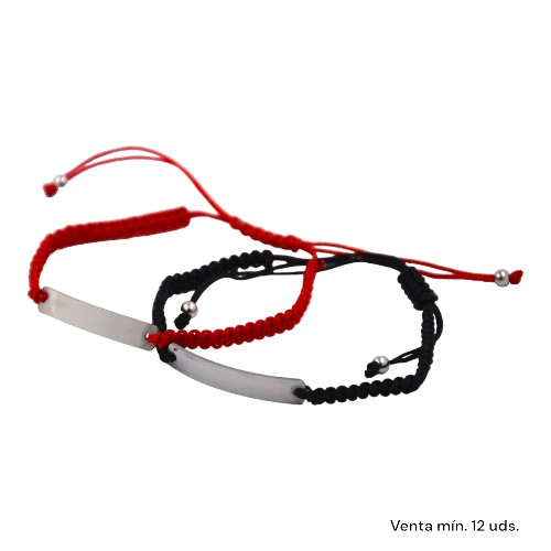 Pulsera Tejida Placa Identificativa E5797-9
