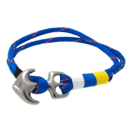Pulsera cuerda Ancla Bandera Canarias Azul - 6