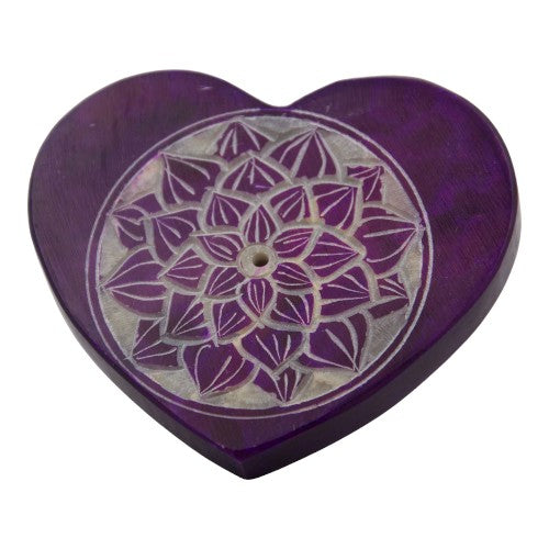Quemador Piedra forma Corazón - LILA REF 200