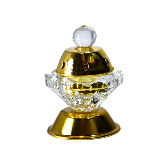 Quemador Cristal y metal pequeño