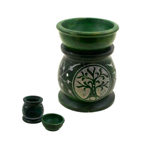 Quemador aceite PIEDRA 2,5" ÁRBOL VERDE - 9911