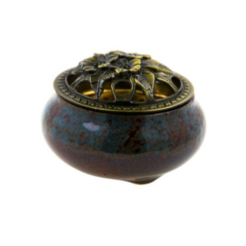 Quemador cerámica 10x5,5cm - Azul
