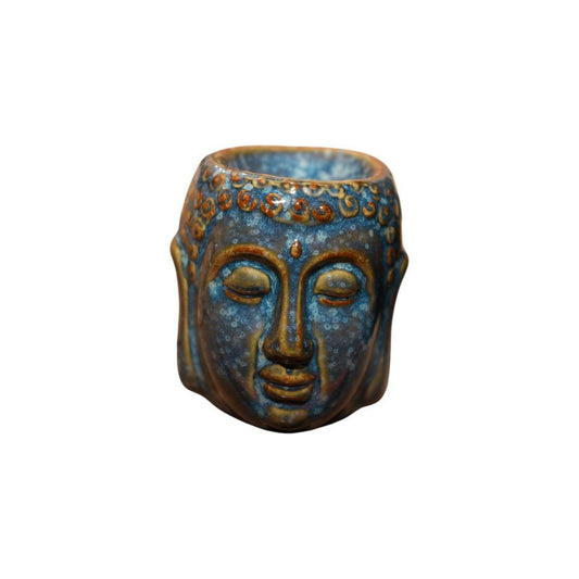 Quemador cerámica Cabeza de Buda REF 17-2 Azul