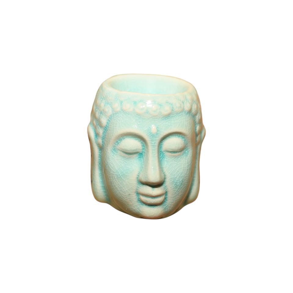 Quemador cerámica Cabeza de Buda REF 17-2 Turquesa