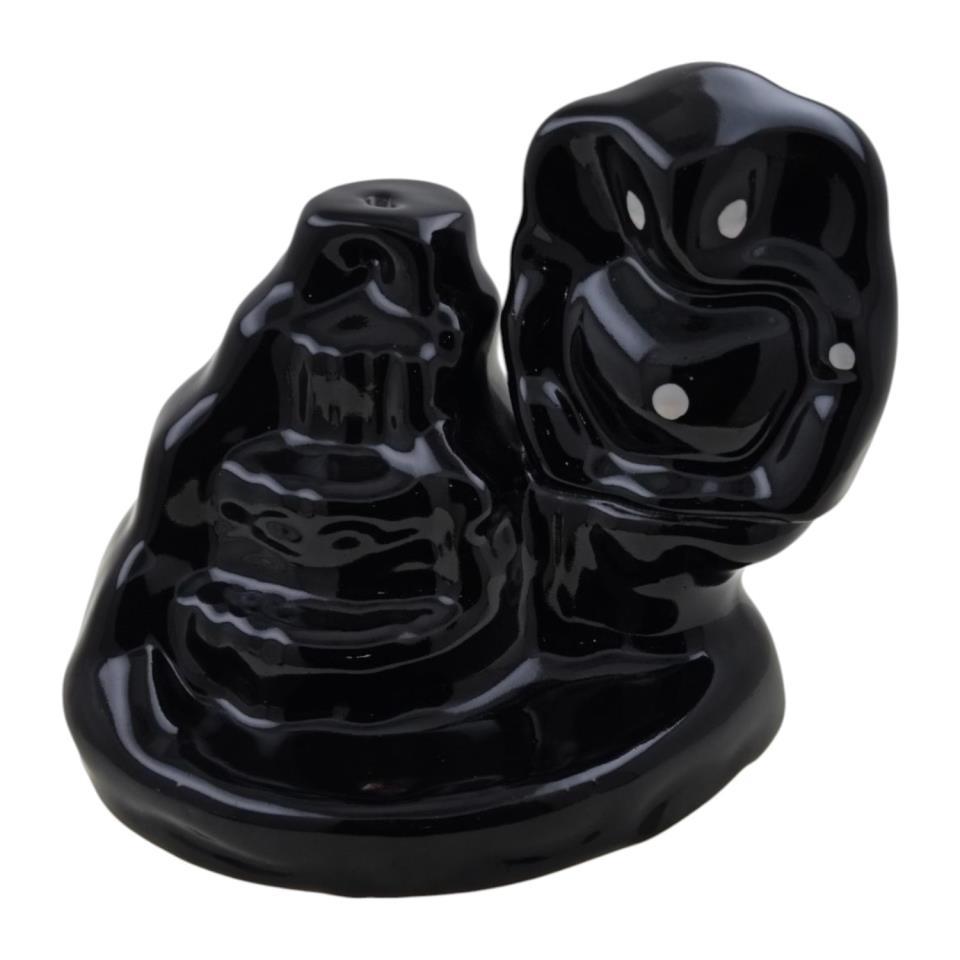 Quemador incienso ceramica Reflujo Elefante Negro