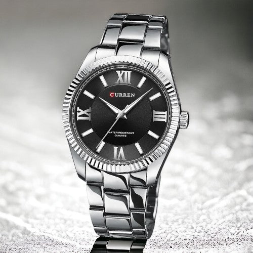 RELOJ CURREN HOMBRE M8453 NEGRO-PLATA