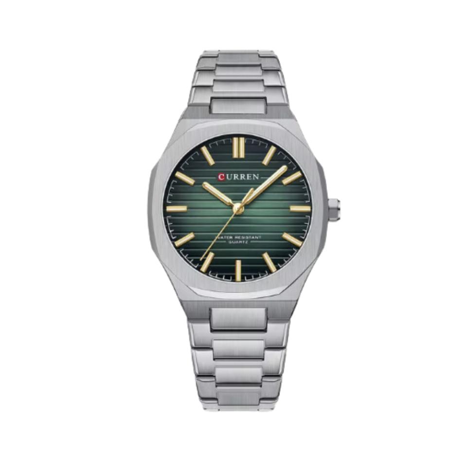 RELOJ CURREN HOMBRE M8456 PLATEADO/VERDE