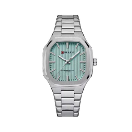 RELOJ CURREN HOMBRE M8458 PLATEADO/TURQUESA