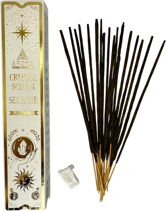 Incienso AROMA minerales SELENITA Pack 12 cajas