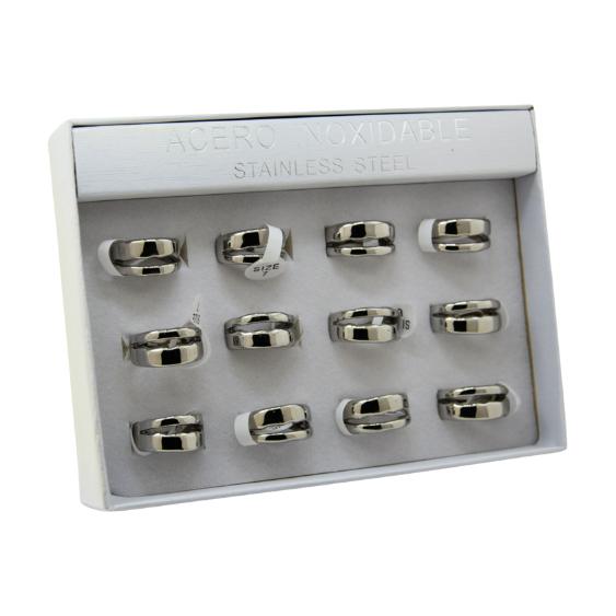 SET 12 ANILLOS DE ACERO – MOD. 27