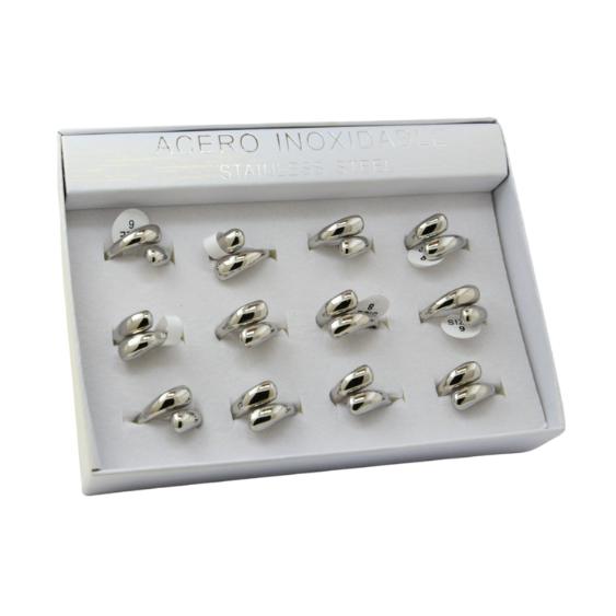 SET 12 ANILLOS DE ACERO – MOD. 34