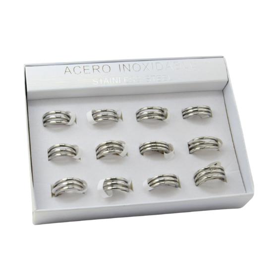 SET 12 ANILLOS DE ACERO – MOD. 35