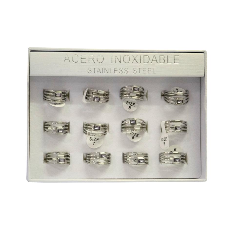 SET 12 ANILLOS DE ACERO – MOD. 48 Ref. 5