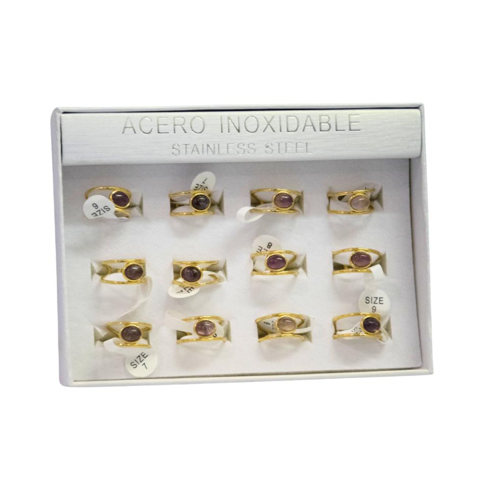 SET 12 ANILLOS DE ACERO – MOD. 49 Ref. 5
