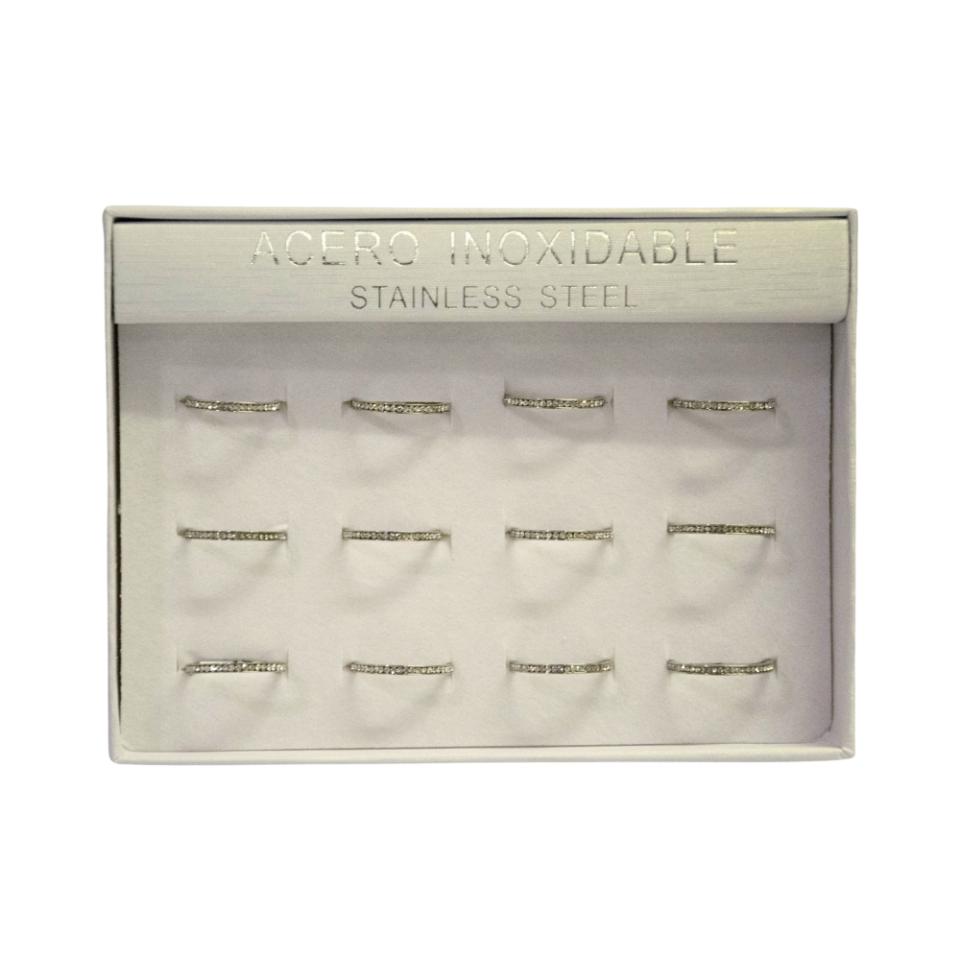 SET 12 ANILLOS DE ACERO – MOD. 53 Ref. 4