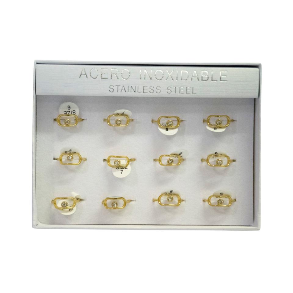 SET 12 ANILLOS DE ACERO – MOD. 56 Ref. 4