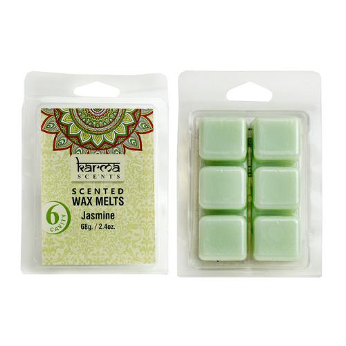 Wax Melts Jazmín KARMA – Cera Aromática para Quemador (6 Cubos)