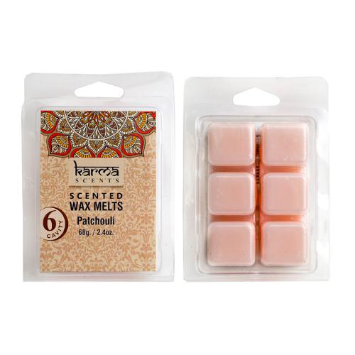Wax Melts Pachulí KARMA – Cera Aromática para Quemador (6 Cubos)
