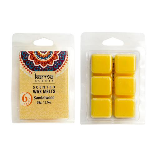 Wax Melts Sándalo KARMA – Cera Aromática para Quemador (6 Cubos)