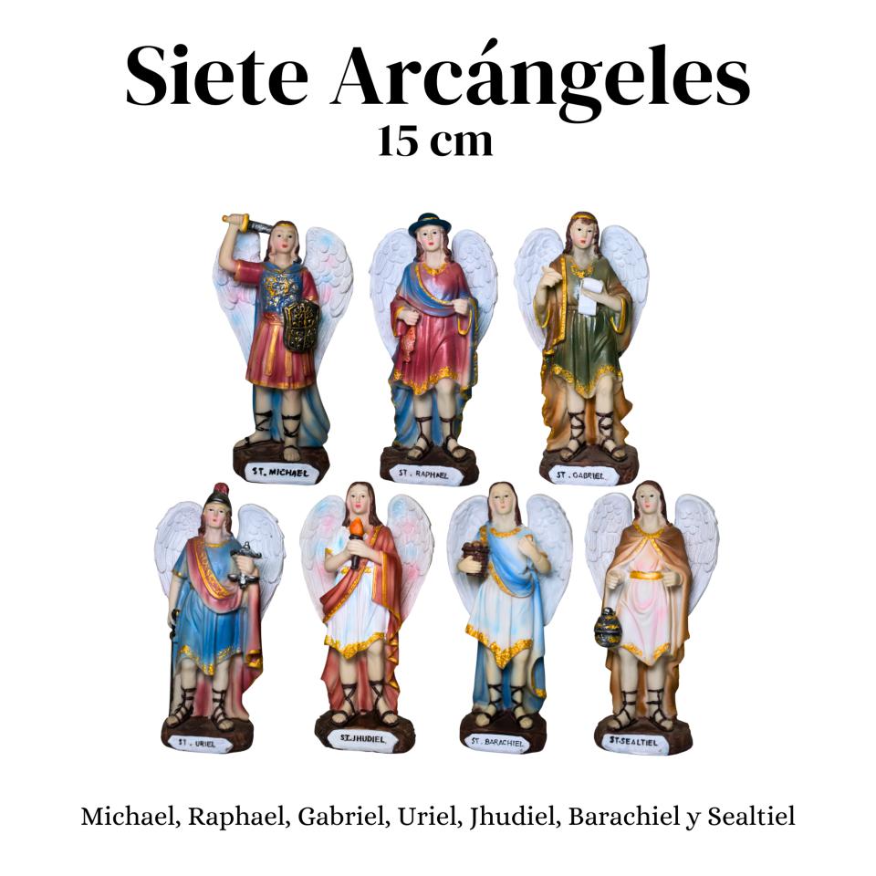 Set Siete Arcángeles 15 cms
