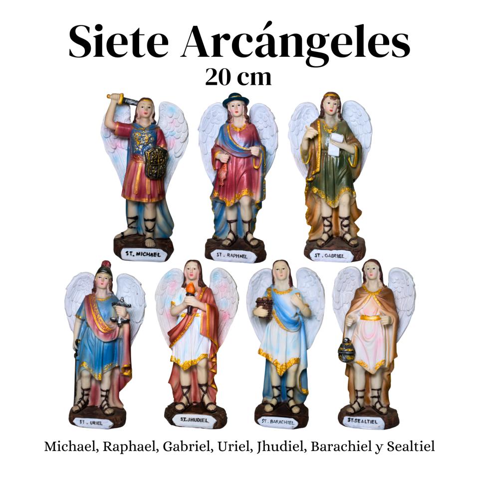 Set Siete Arcángeles 20 cms