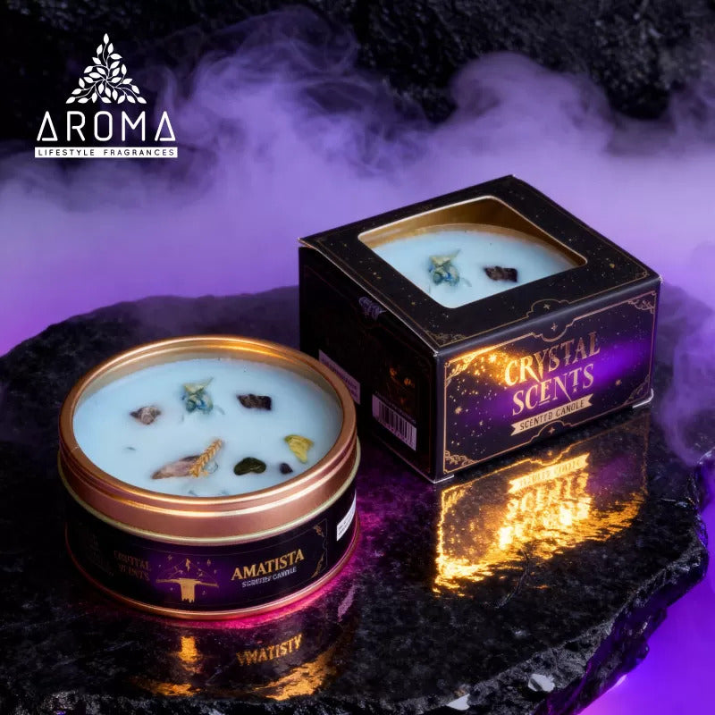 Vela Aromática Amatista Crystal Scents