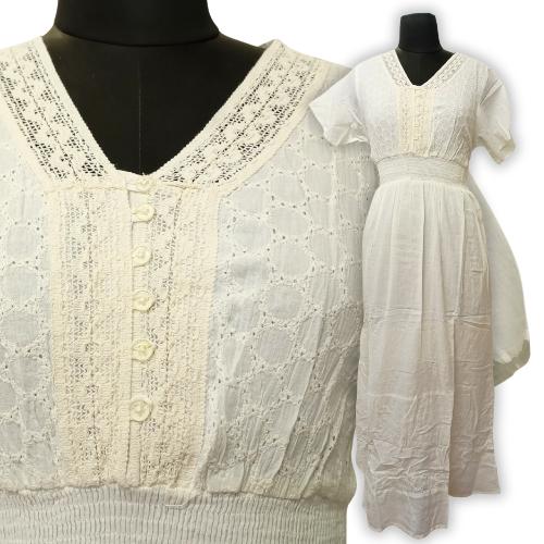 Vestido Algodón - Blanco