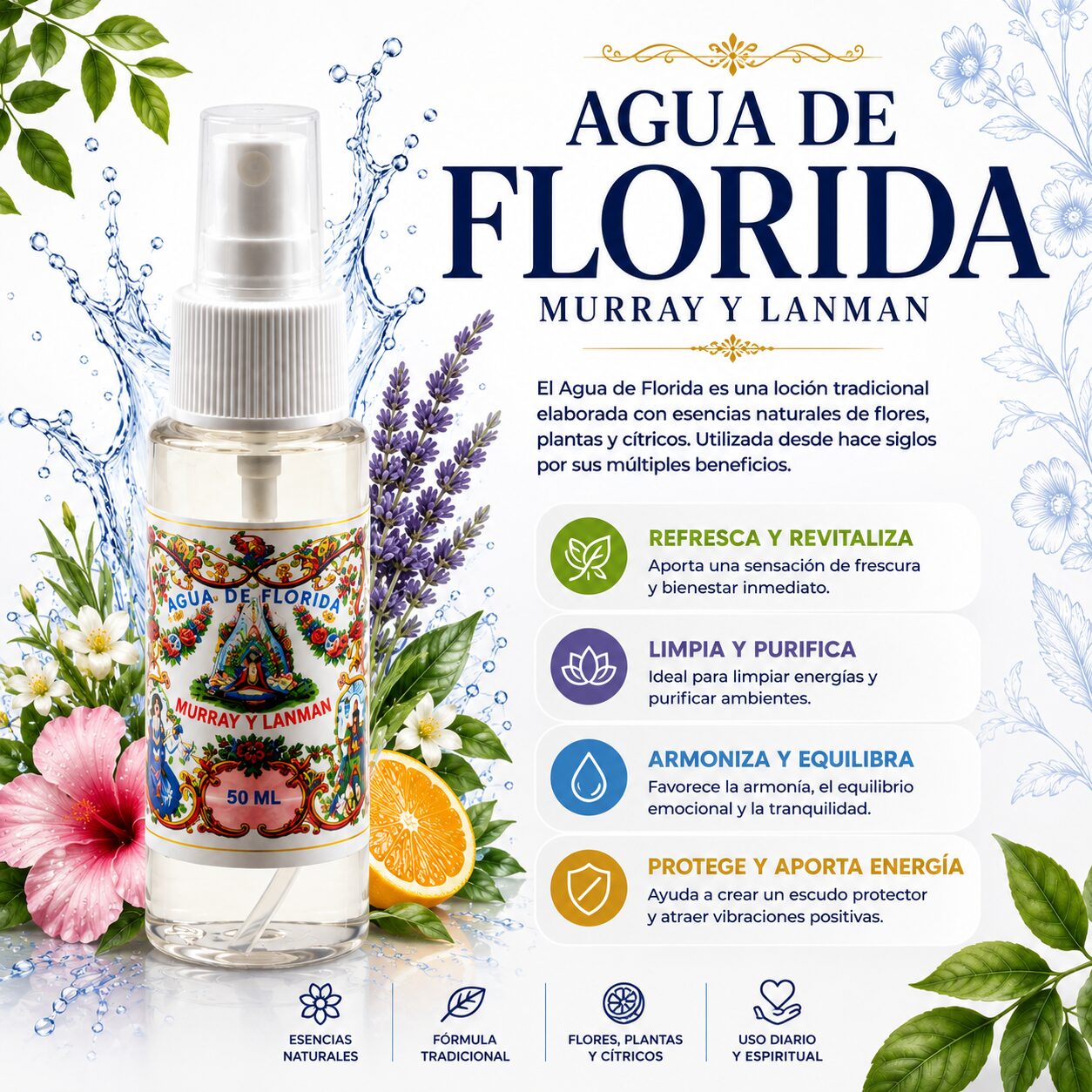 Agua de Florida - Perú - Murray & Lanman 50ML