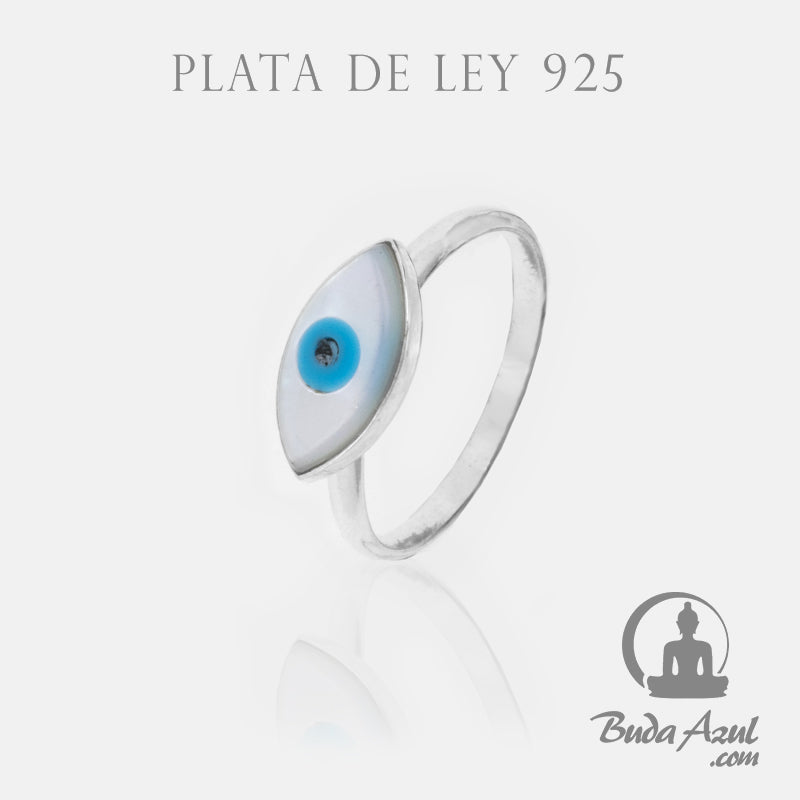Anillo Plata de Ley 925 OJO REF. 490