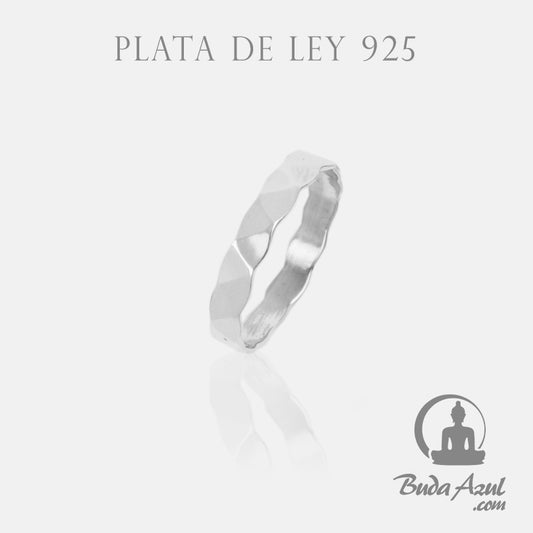 Anillo Plata de Ley 925 LAZO PLEGADO REF. 390