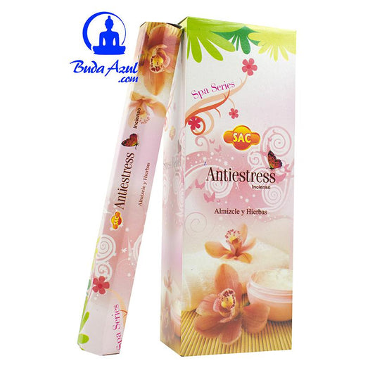 Incienso antiestres 6 cajitas 120 grs. SAC