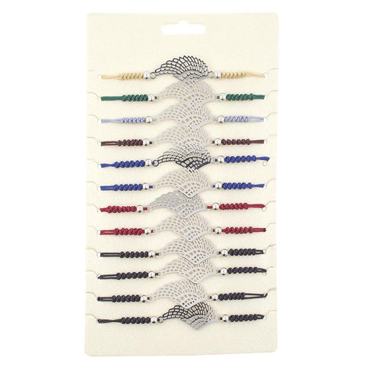 SET 12 PULSERAS DE HILO ALAS