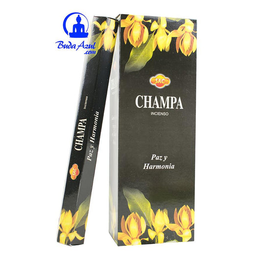 Incienso champa 6 cajitas 120 grs. SAC