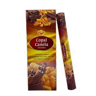 Incienso COPAL CANELA 6 cajitas 120 grs. SAC