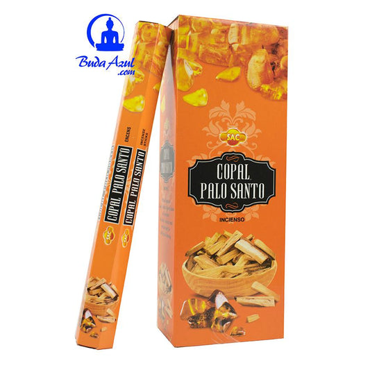 Incienso COPAL PALO SANTO 6 cajitas 120 grs. SAC