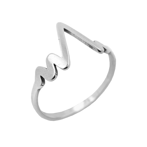 SET 12 ANILLOS DE ACERO - PULSO CARDIACO