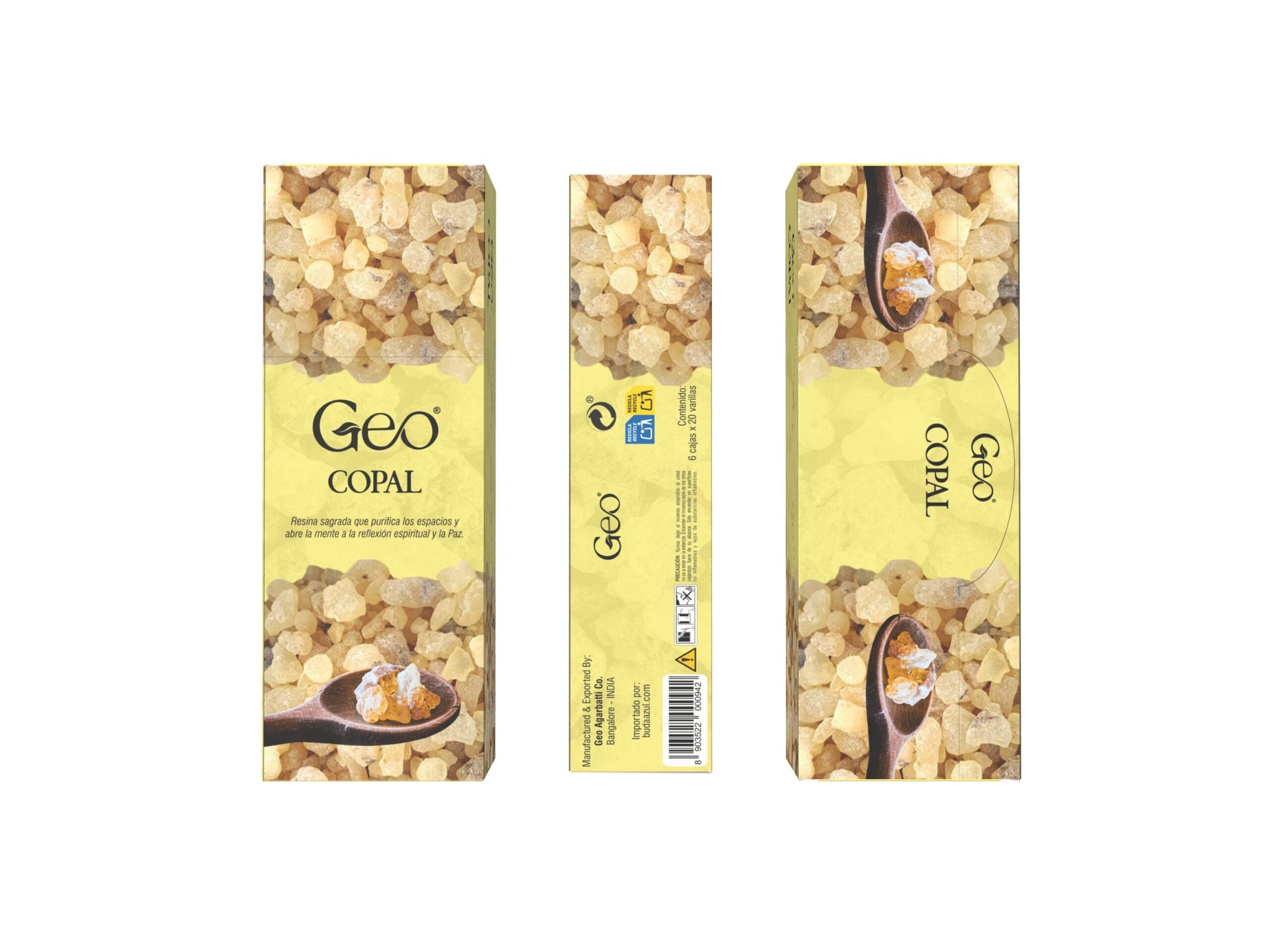 Incienso COPAL GEO Hexagonal 6 cajitas