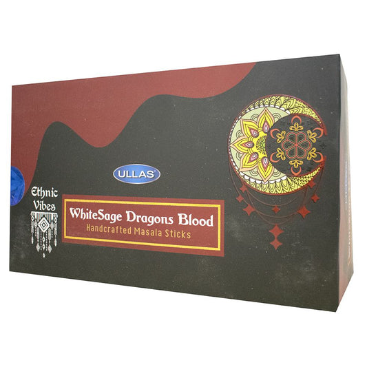 Incienso ULLAS Ethnic Vibes WHITE SAGE SANGRE DE DRAGON