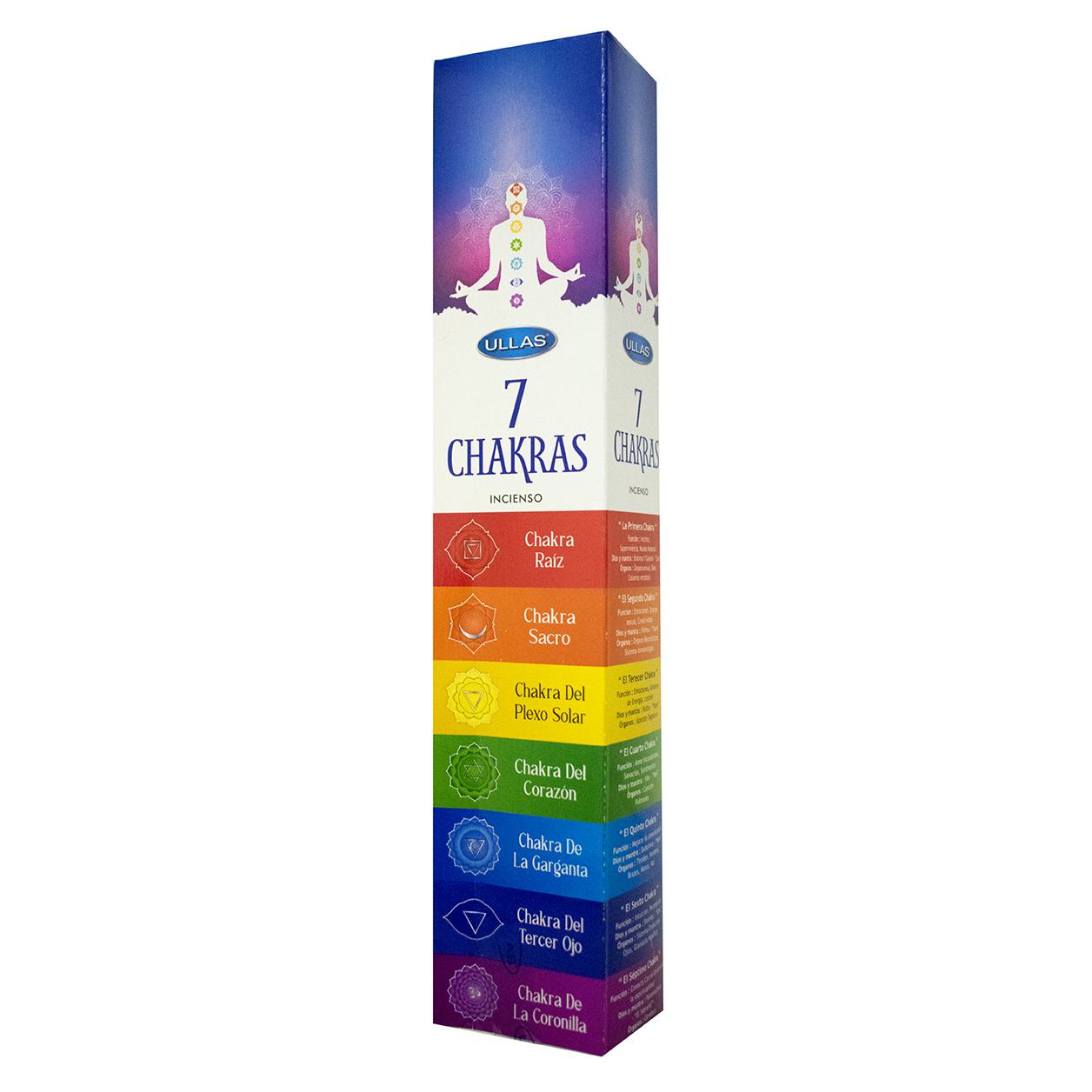 Incienso ULLAS STICKS 7 CHAKRAS
