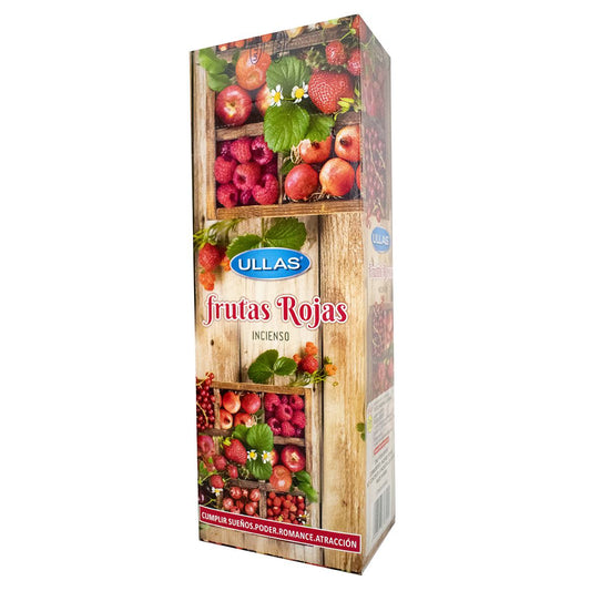 Incienso FRUTAS ROJAS 6 cajitas 120 grs. ULLAS