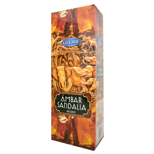 Incienso AMBAR SANDALO 6 cajitas 120 grs. ULLAS