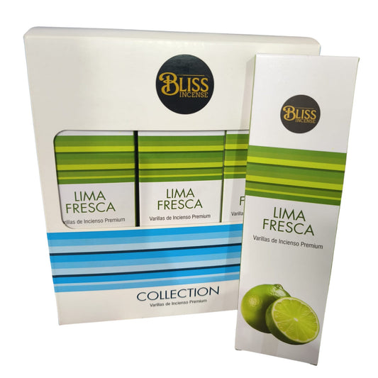 Incienso Premium BLISS 30gr Lima Fresca Pack 12 Cajas