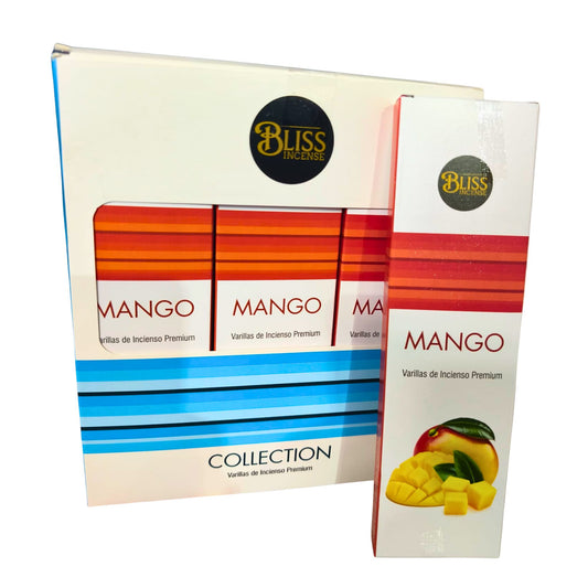 Incienso Premium BLISS 30gr Mango Pack 12 Cajas