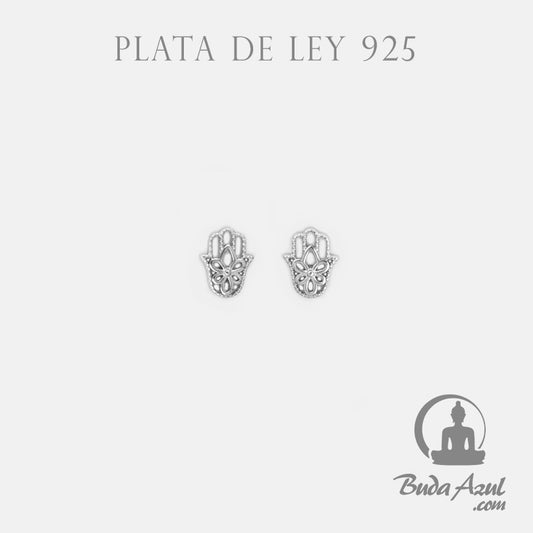 Pendientes Plata de Ley 925 MANO DE FATIMA REF. 390
