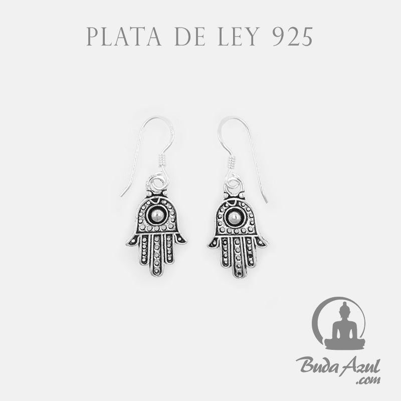 Pendientes Plata de Ley 925 MANO DE FATIMA REF. 390