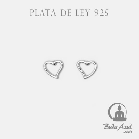 Pendientes Plata de Ley 925 CORAZON REF. 290