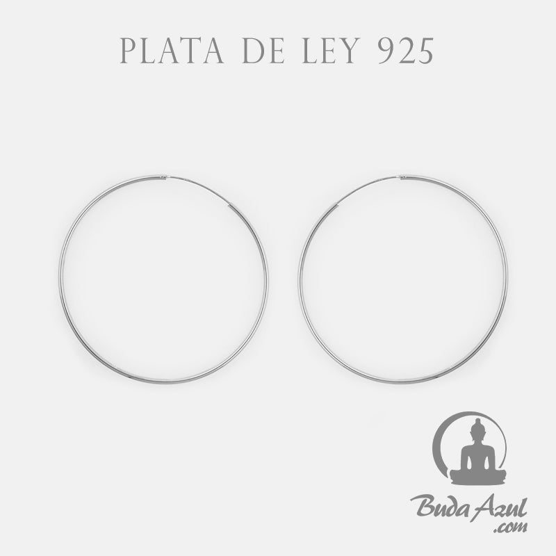 Pendientes Plata de Ley 925 ARGOLLAS GRANDE REF. 990