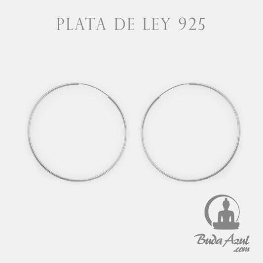 Pendientes Plata de Ley 925 ARGOLLAS GRANDE REF. 990