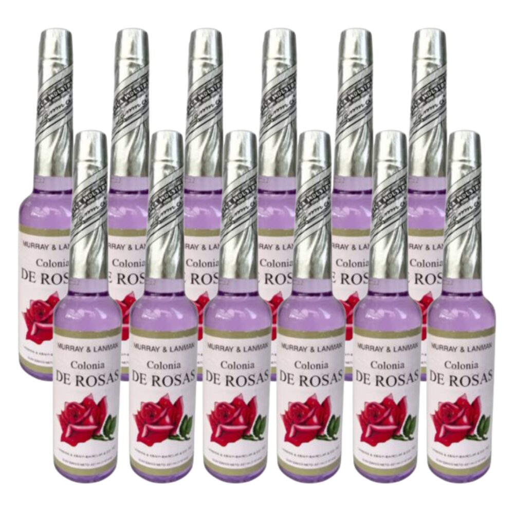 Pack 12 botellas de Agua de Colonia de Rosas – Perú – Murray & Lanman